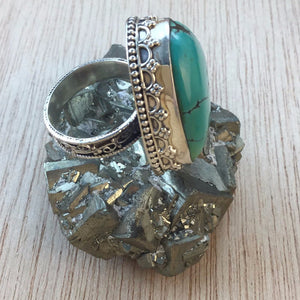 Turquoise Statement Ring - Ring - AlphaVariable