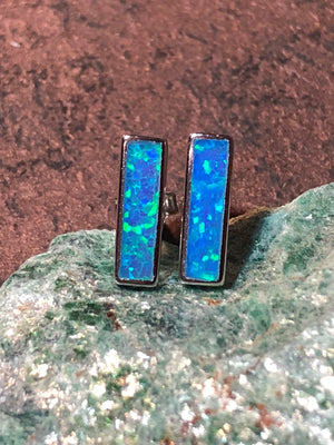 Opal Bar Earrings -  - AlphaVariable