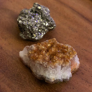 Citrine + Pyrite Crystal Bundle -  - AlphaVariable