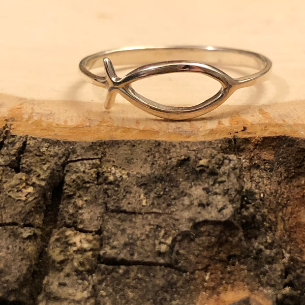 Ichthys Christian Fish Ring - AlphaVariable