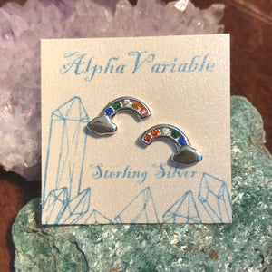 Rainbow Earrings -  - AlphaVariable