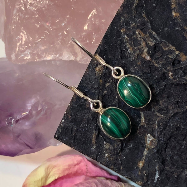 Malachite Earrings -  - AlphaVariable