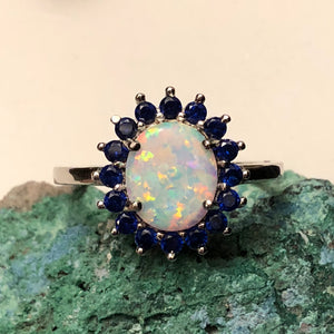 Opal Sapphire Ring - Ring - AlphaVariable