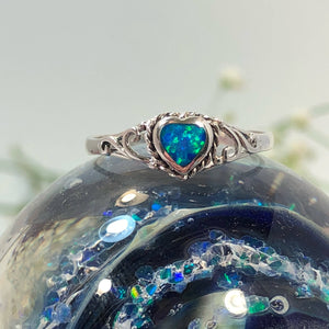 Opal Heart Ring - Ring - AlphaVariable