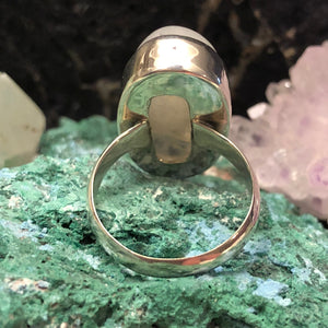 Oval Moonstone Ring - Ring - AlphaVariable