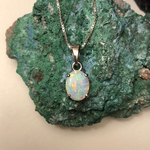 Opal Necklace - Necklace - AlphaVariable