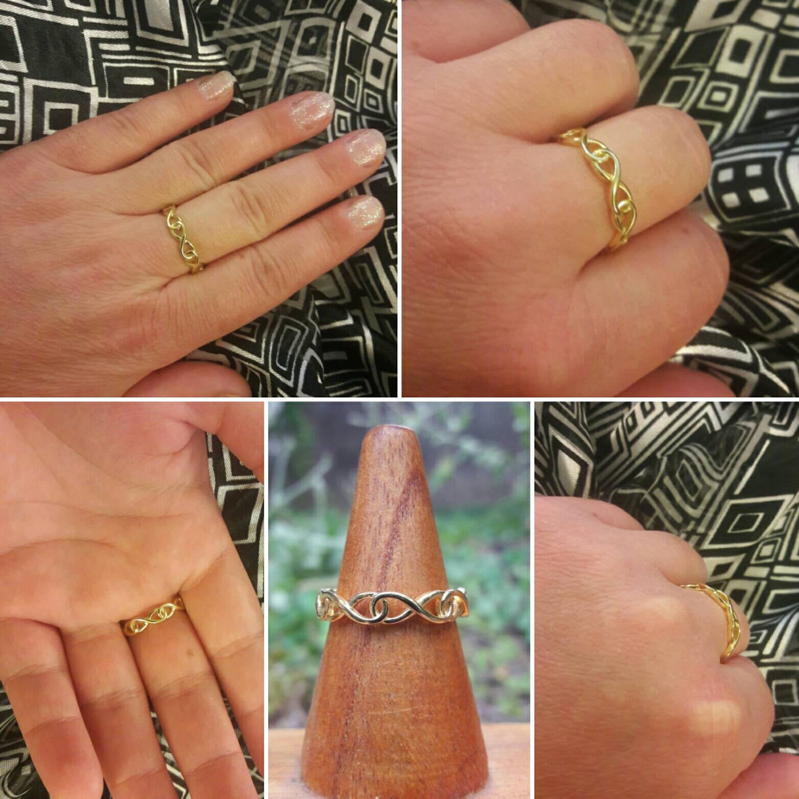 Rose Gold Infinity Ring - Ring - AlphaVariable