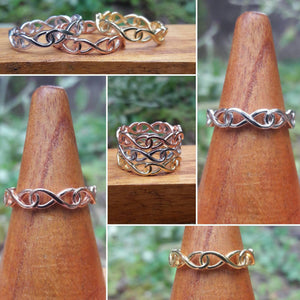 Rose Gold Infinity Ring - Ring - AlphaVariable