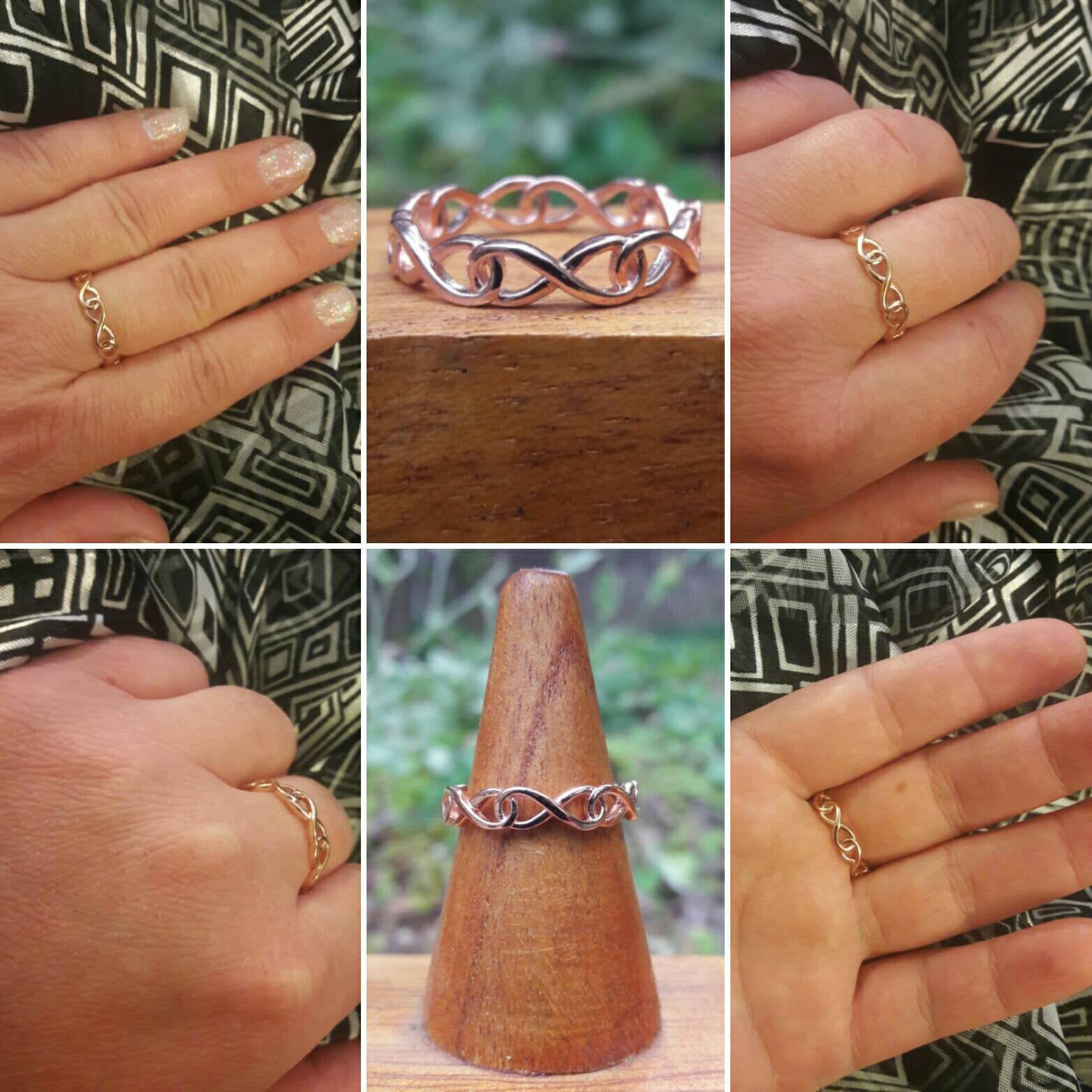 Rose Gold Infinity Ring - Ring - AlphaVariable