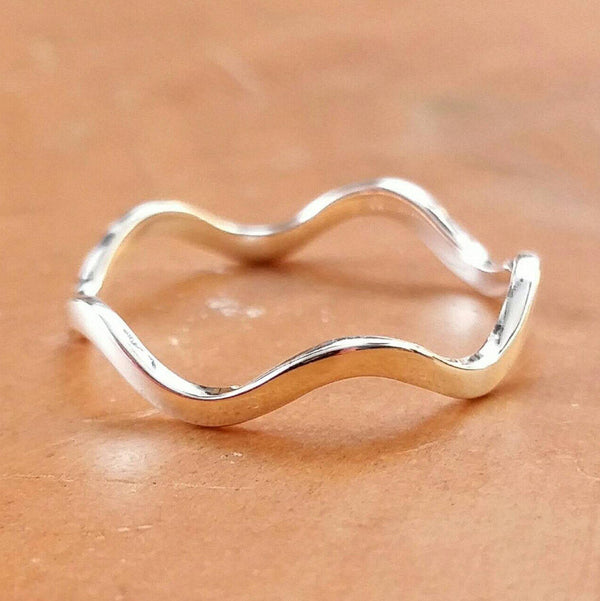 Stacking Wave Ring - Ring - AlphaVariable