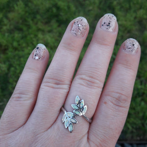 Opal Leaf Ring - Ring - AlphaVariable