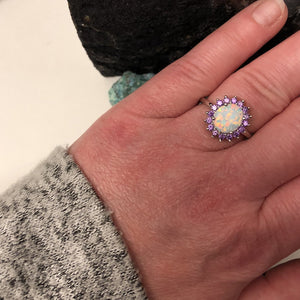Opal Amethyst Ring - Ring - AlphaVariable