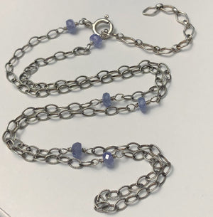 Tanzanite Necklace - Necklace - AlphaVariable