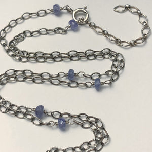 Tanzanite Necklace - Necklace - AlphaVariable