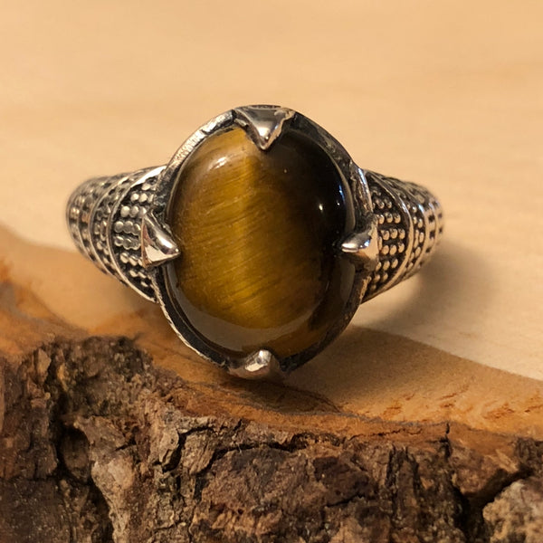 Tiger's Eye Ring - Ring - AlphaVariable